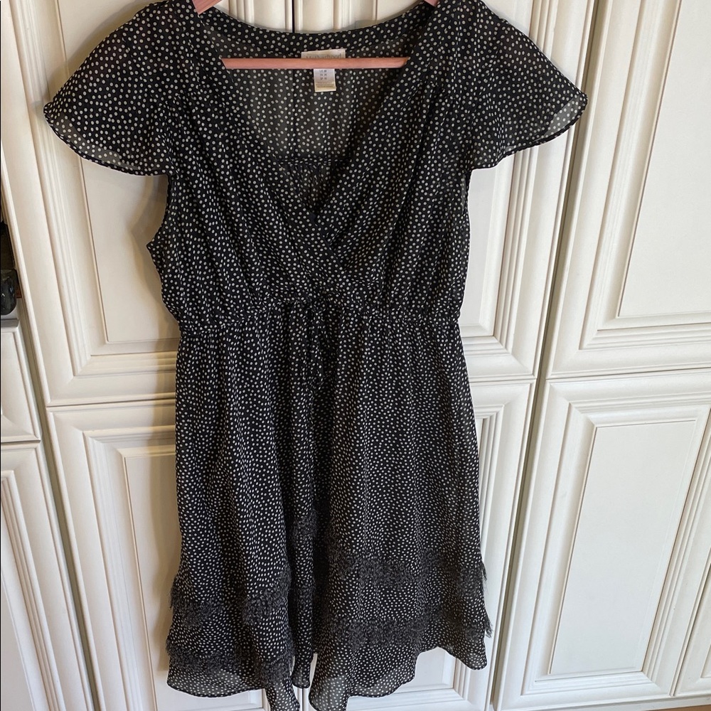 Black and White Polka Dot Maternity Dress